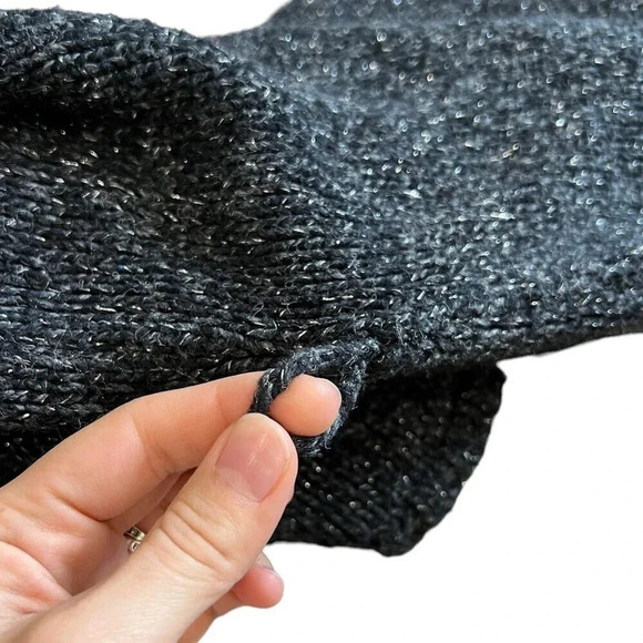 Charter Club Black Knit Open Front Cardigan 1X - Picture 3 of 4